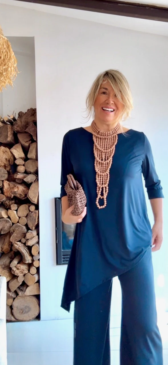 Blusa Lucía marino