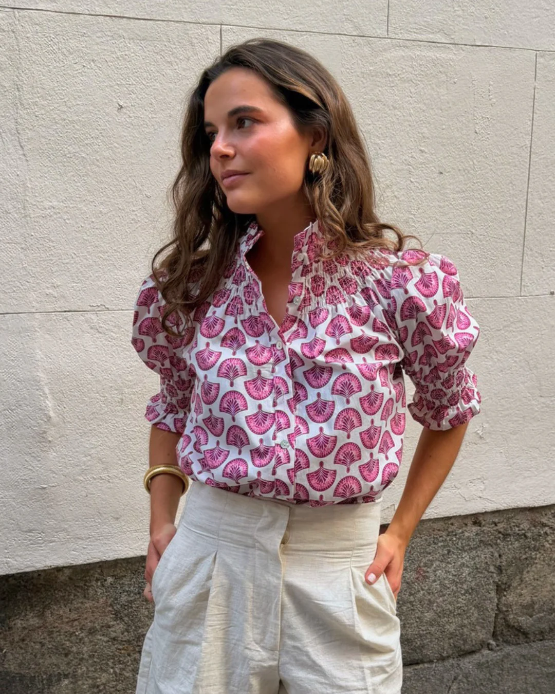 Blusa Saletta buganvilla