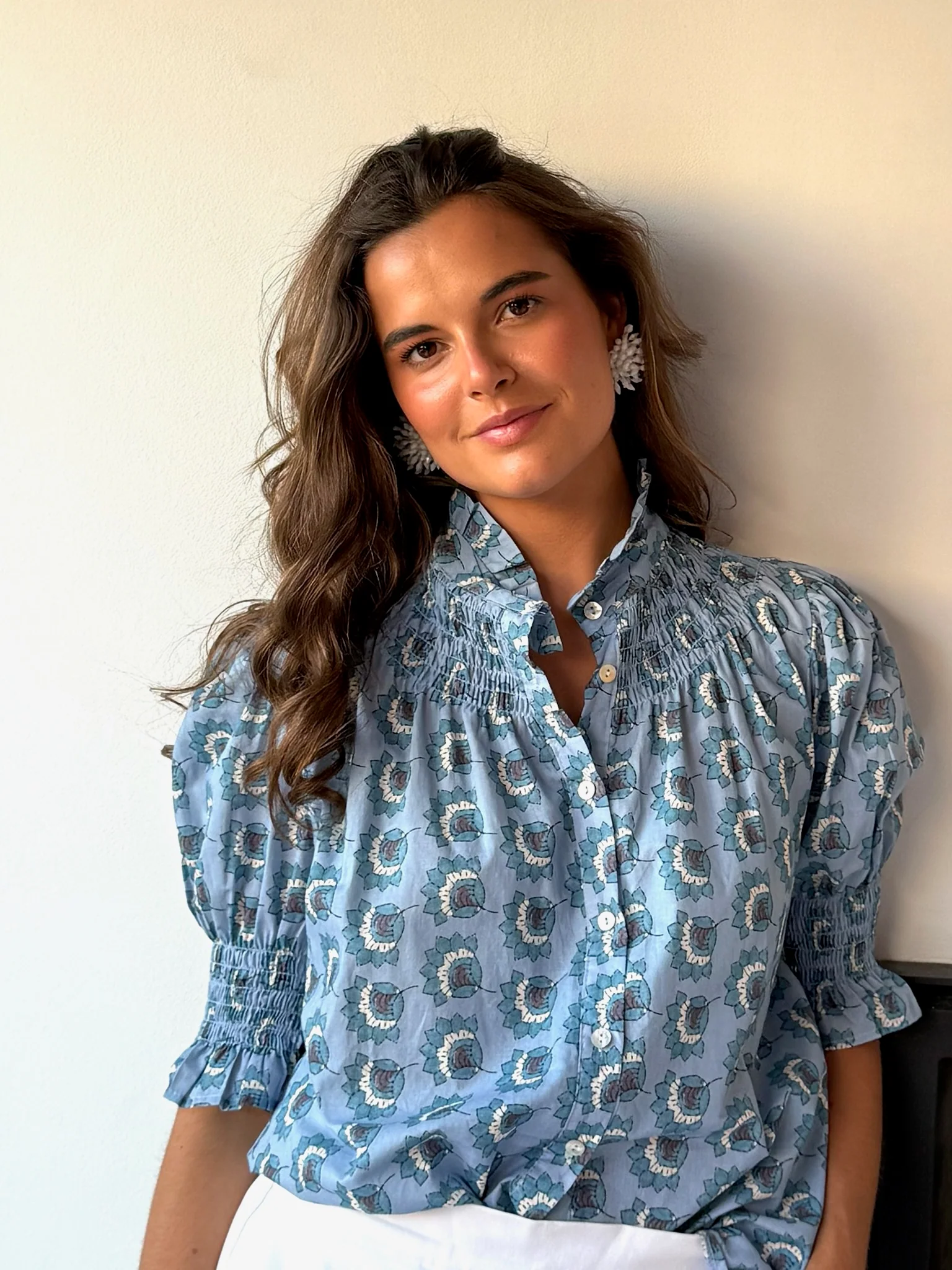 Blusa Saletta cielo