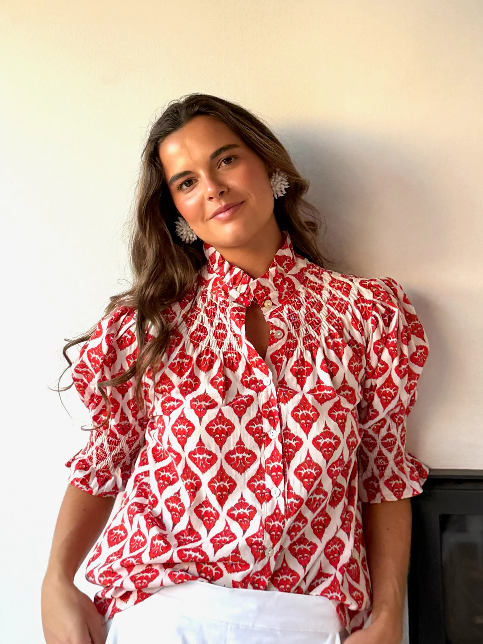 Blusa Saletta rojo retro
