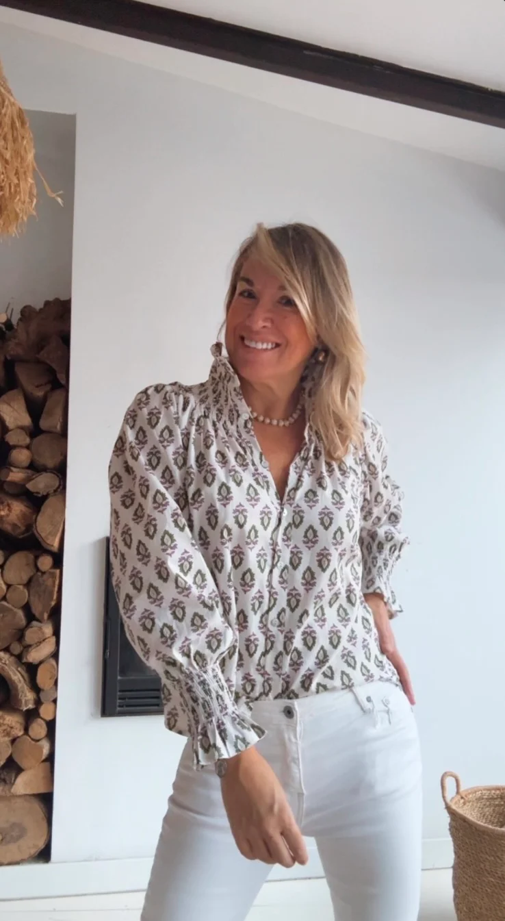 Blusa Sintra crudo retro