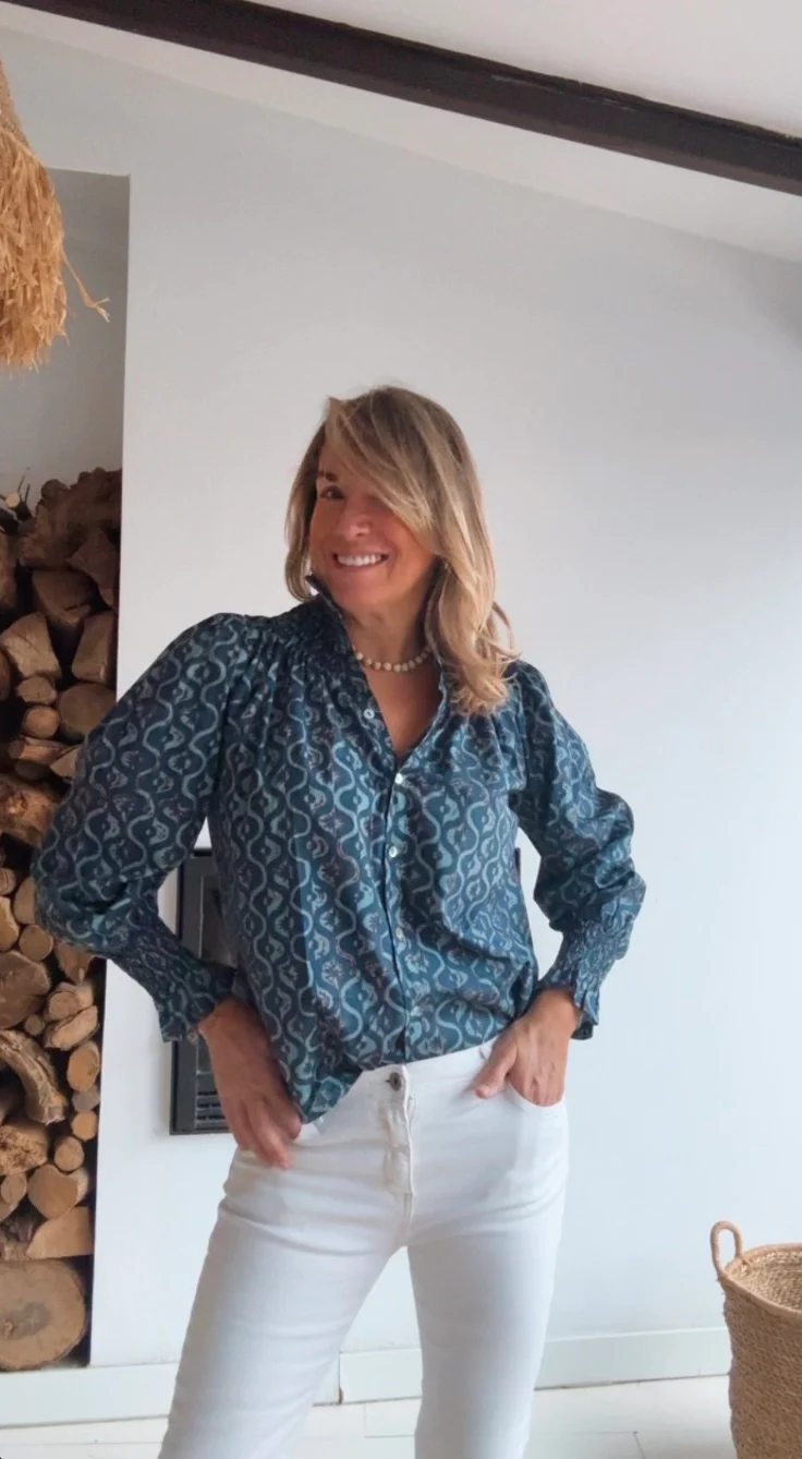 Blusa Sintra marino retro - Image 6
