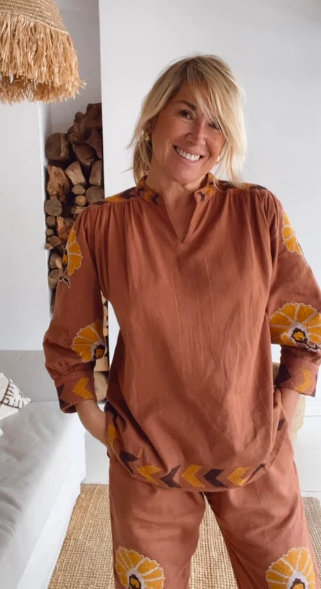 Blusa Bombay Marrón