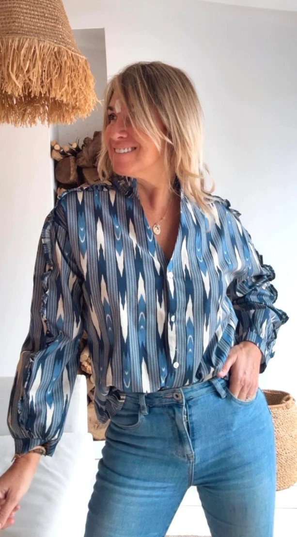 Camisa Charlotte marino - Image 3