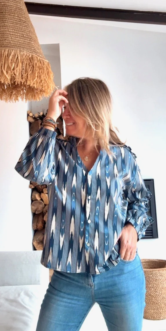 Camisa Charlotte marino - Image 5