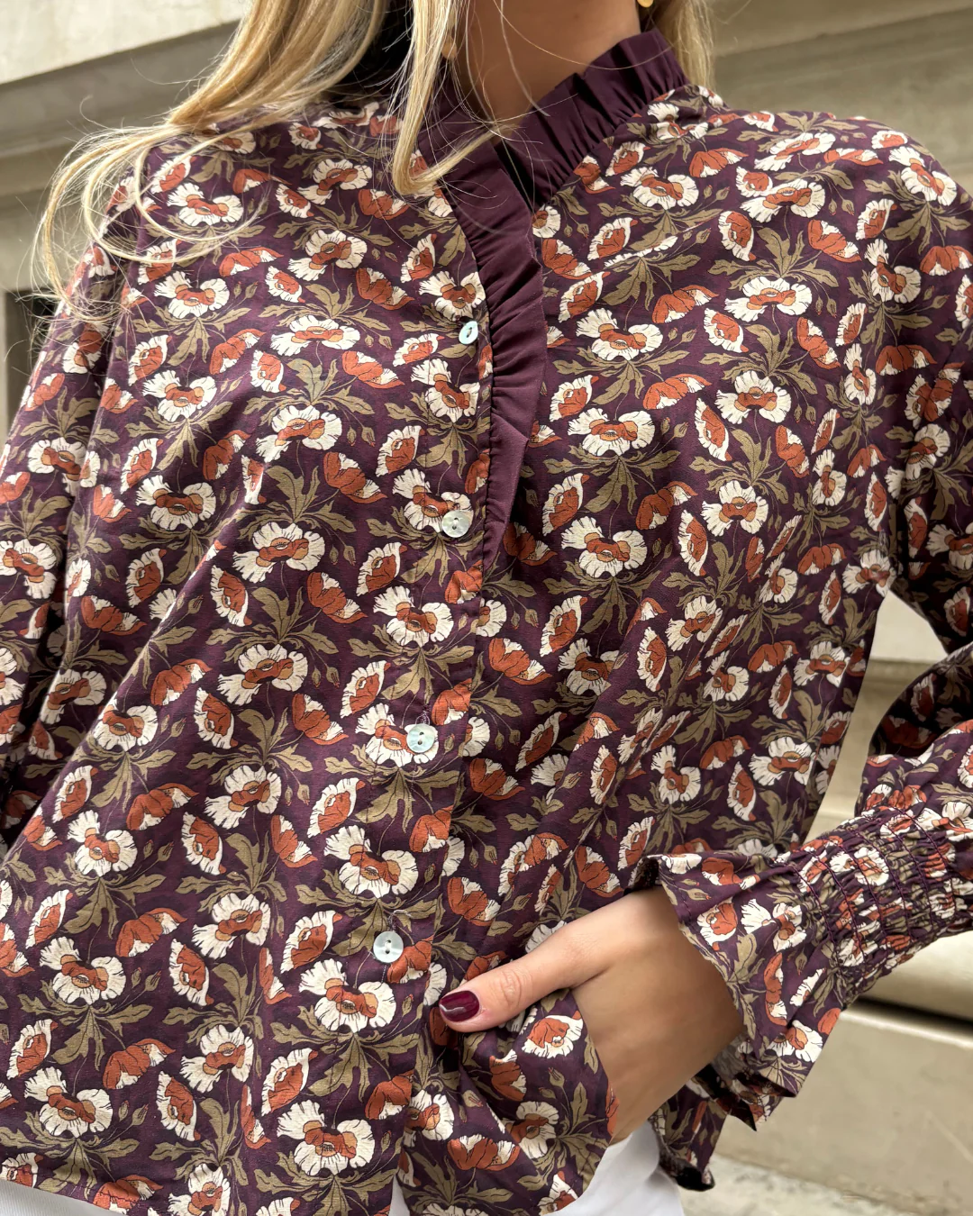 Camisa Loures morado - Image 2