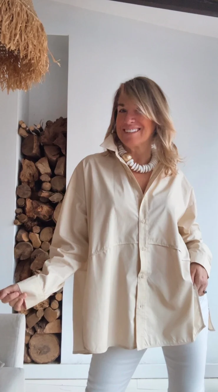 Camisa Trieste Beige - Image 3
