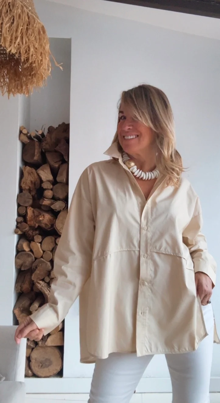 Camisa Trieste Beige - Image 5