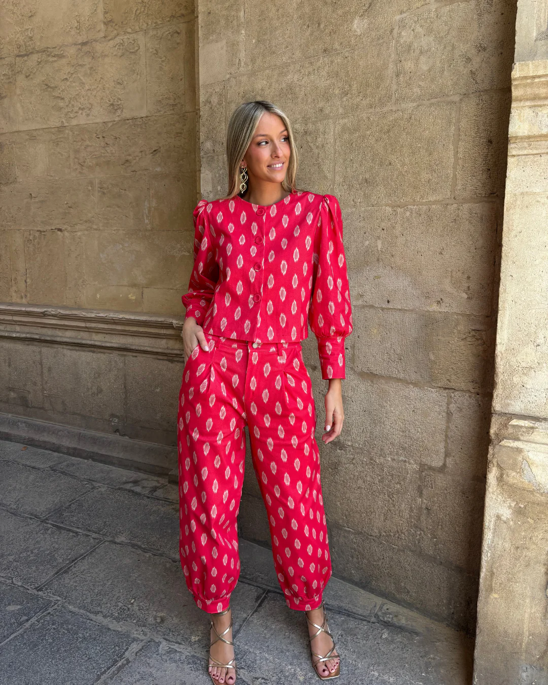 Pantalón Elba rojo
