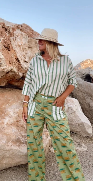 Pantalón Formentera verde - Image 3