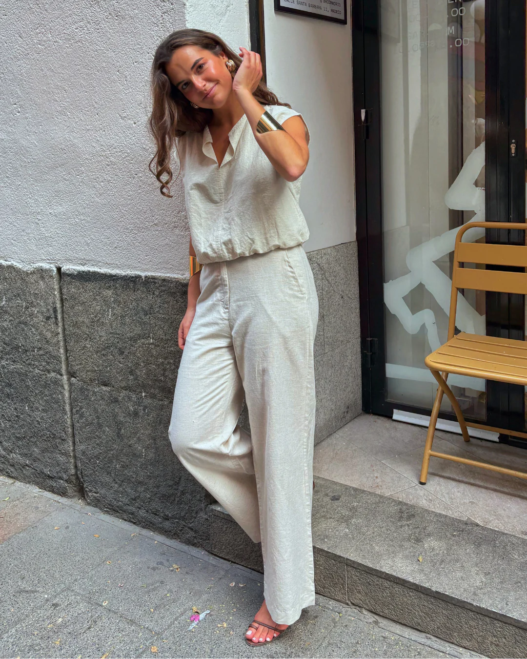 Pantalón Lina beige