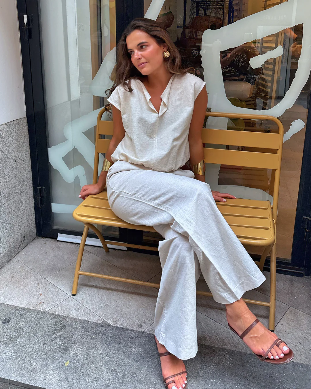 Pantalón Lina beige - Image 4