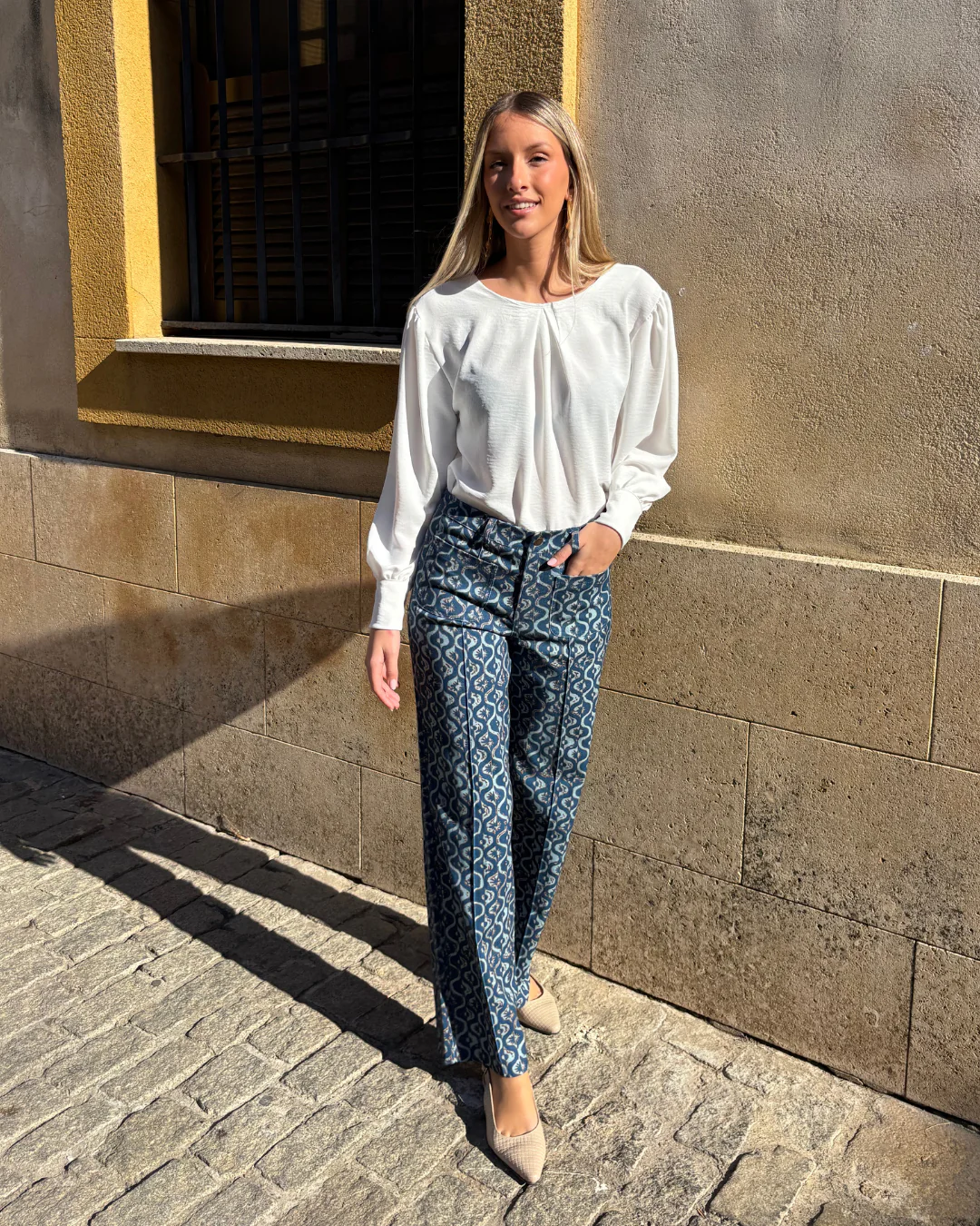 Pantalón Adelle marino-aqua - Image 7