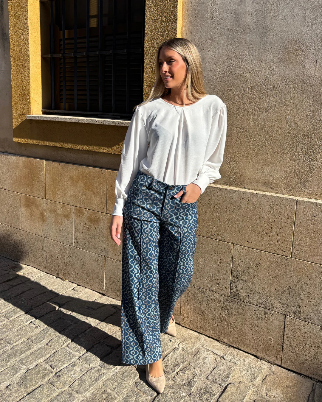 Pantalón Adelle marino-aqua - Image 8