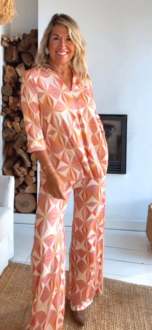 Blusa Marta estampada naranja - Image 6