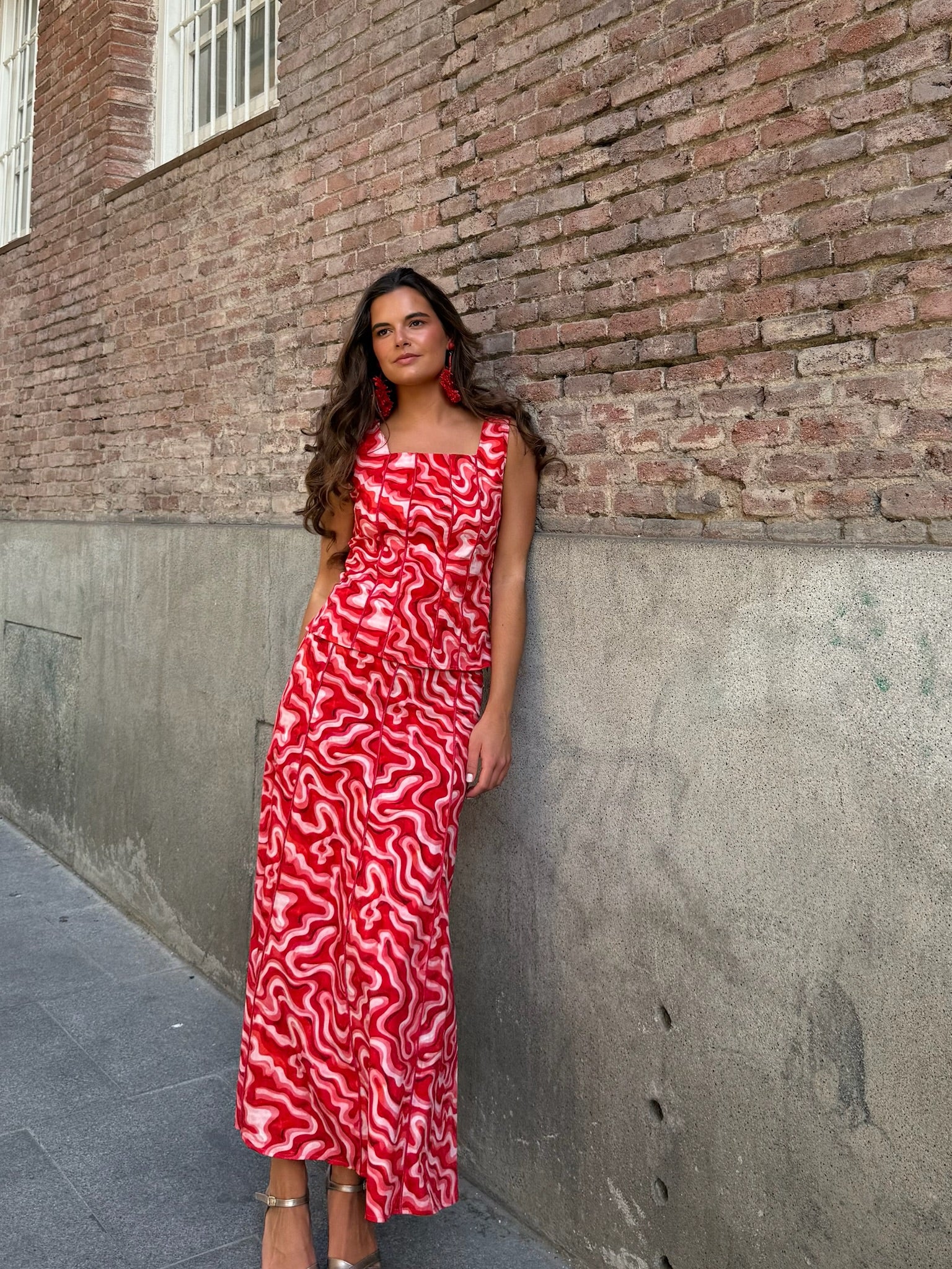 Falda Aura rosa