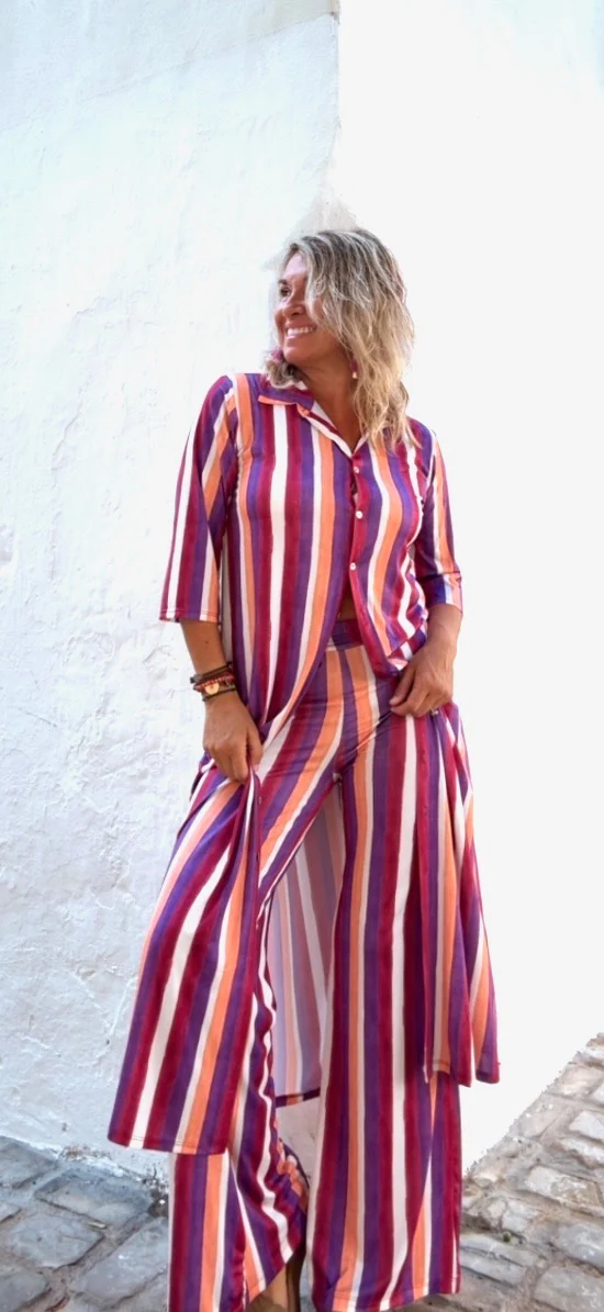 Vestido Agnes rayas