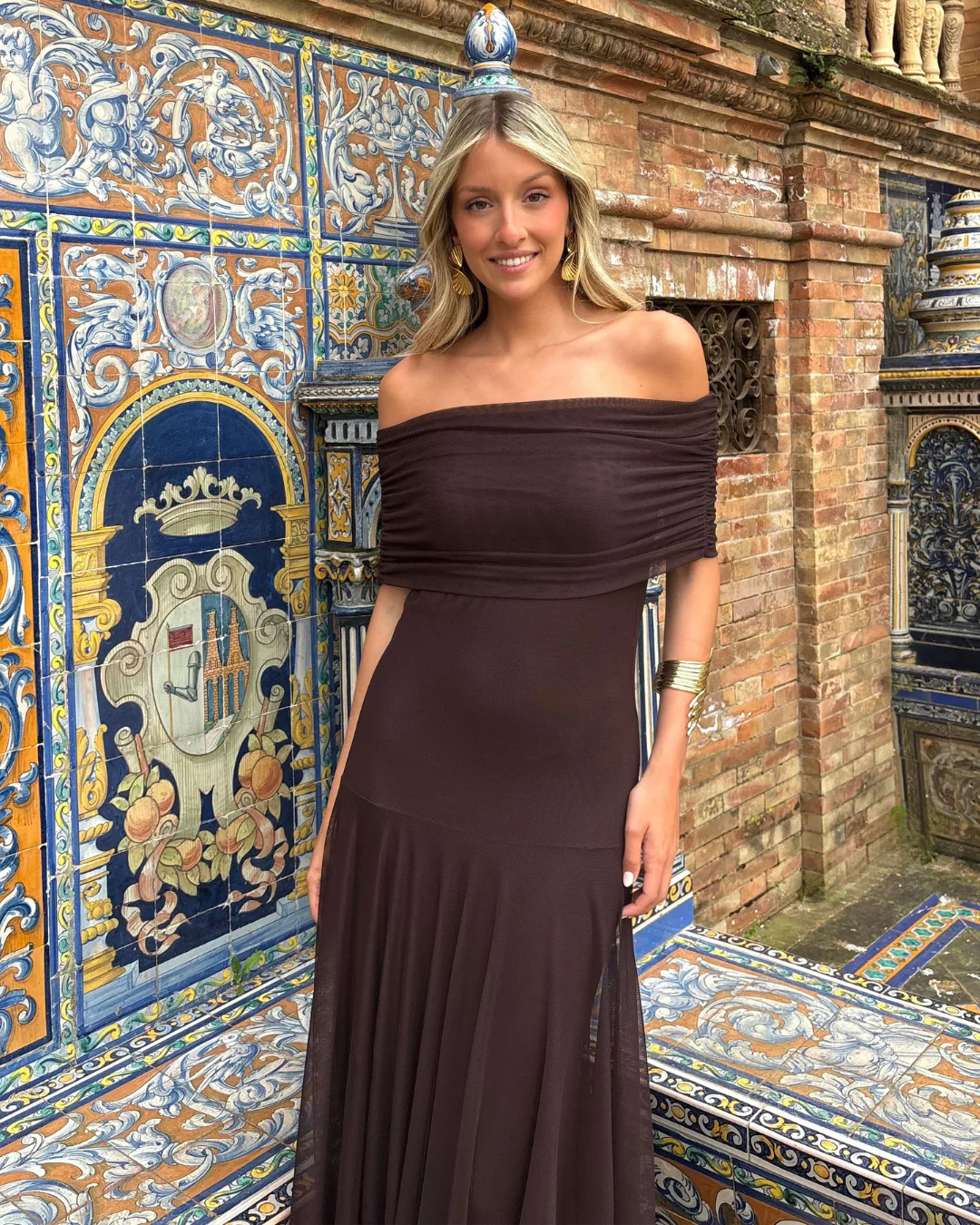 Vestido Azahar marrón - Image 7