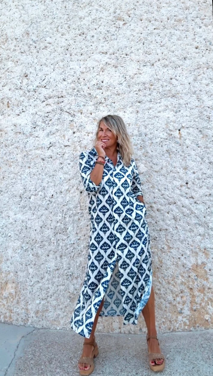 Vestido Belice marino - Image 3