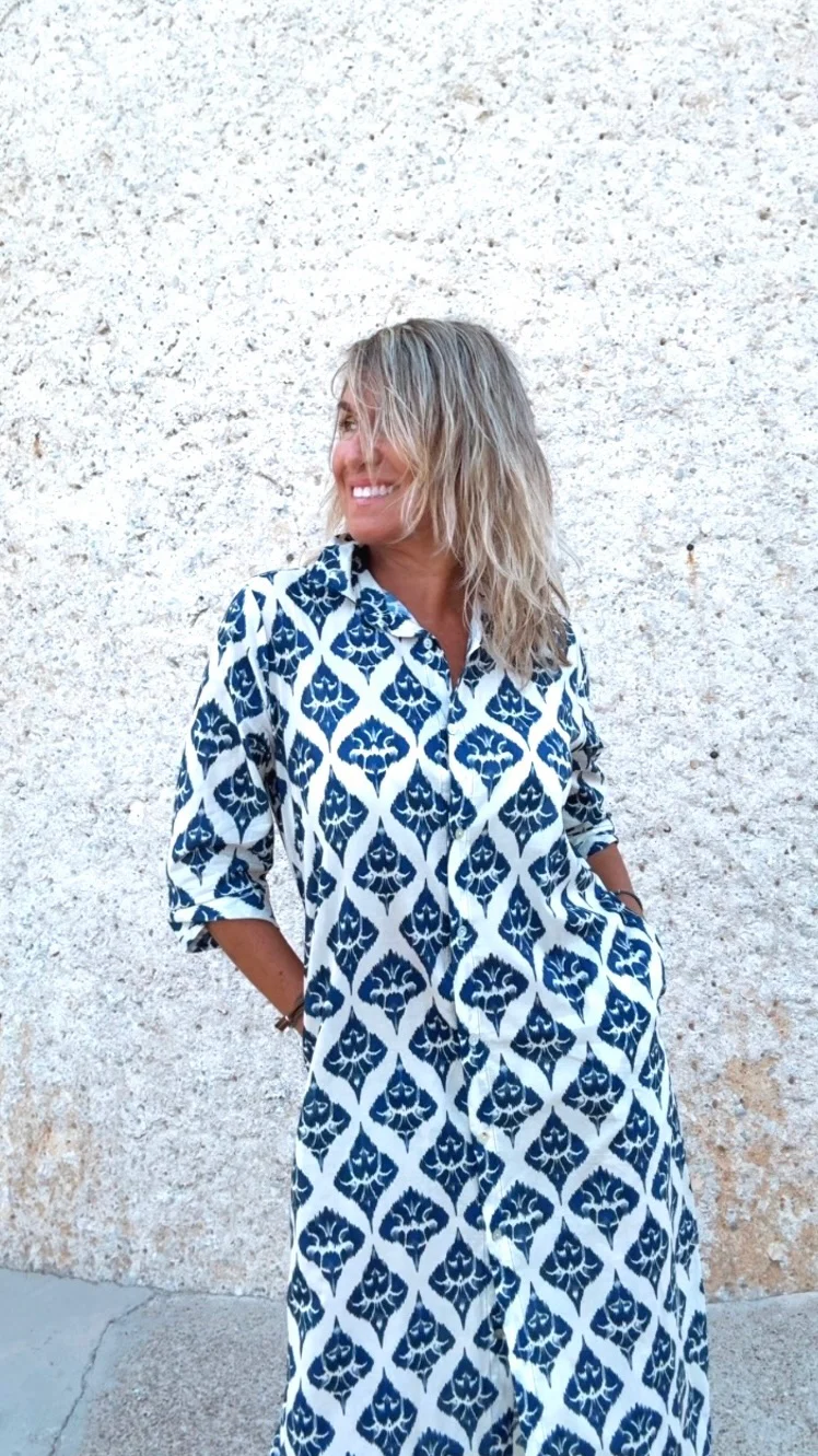 Vestido Belice marino - Image 4