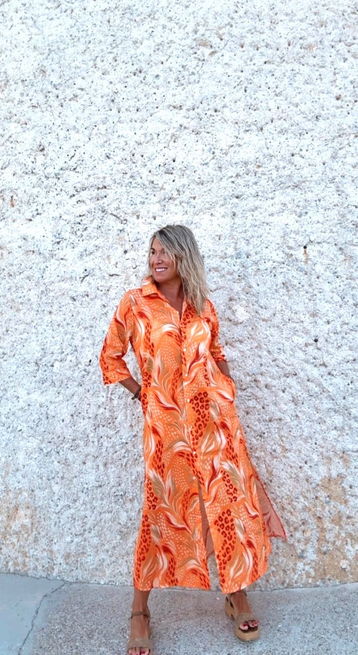 Vestido Belice naranja