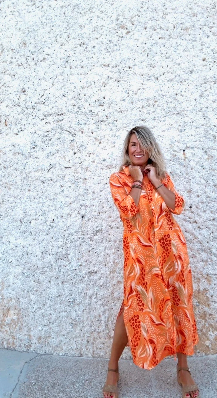 Vestido Belice naranja - Image 8