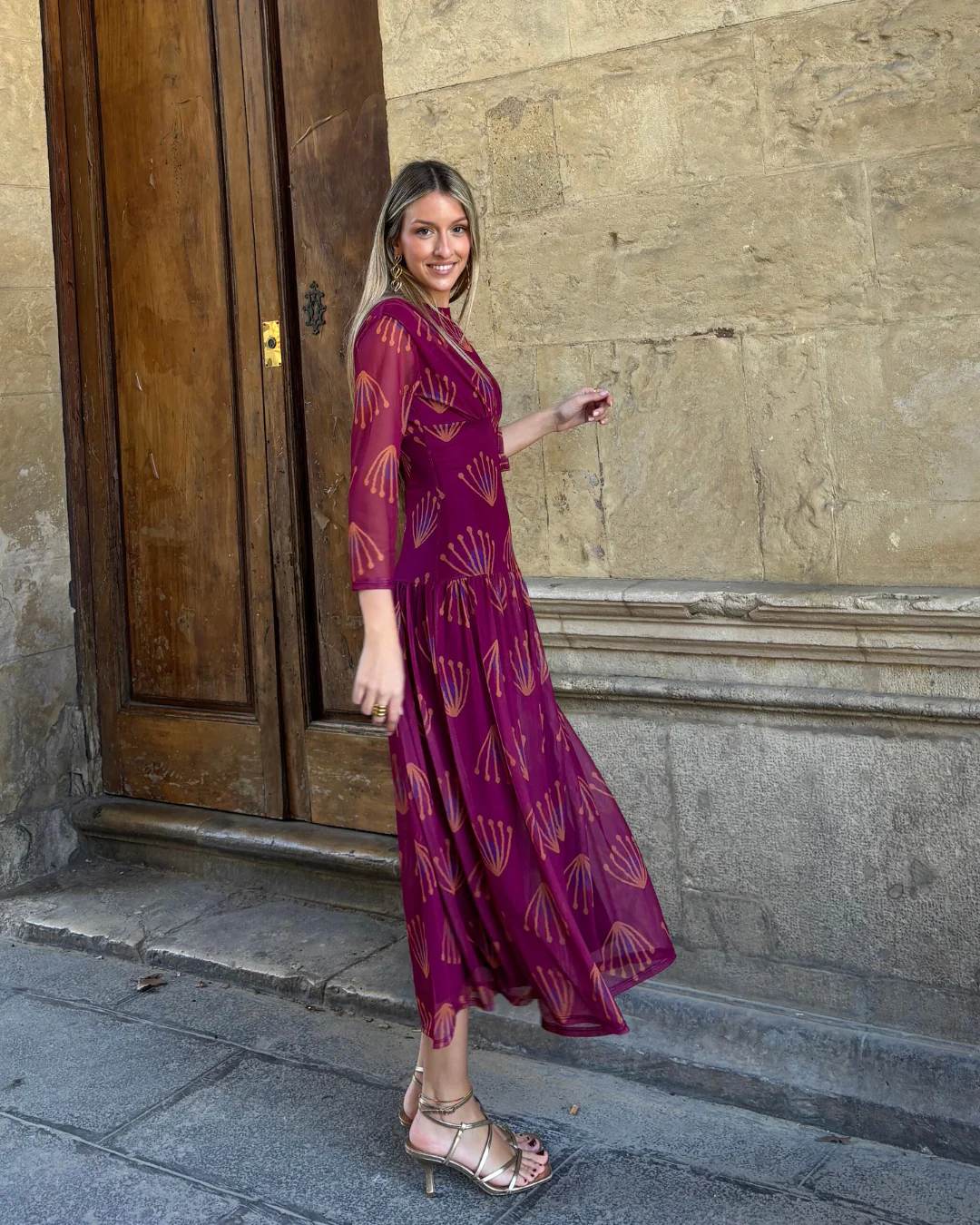 Vestido Cortona buganvilla - Image 5