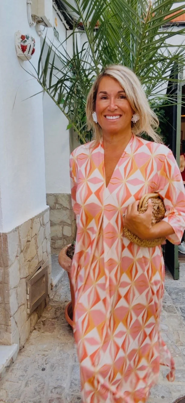 Vestido Frida naranja-crudo - Image 7