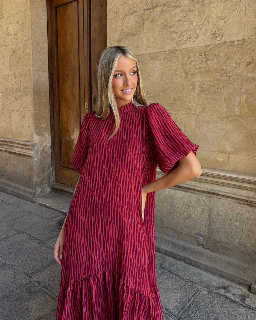Vestido Galliano granate - Image 3