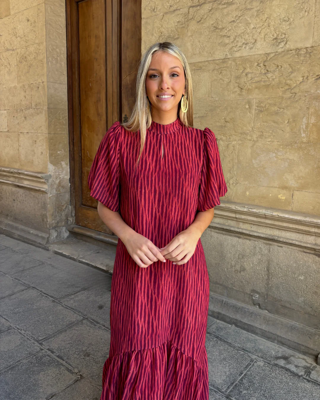 Vestido Galliano granate - Image 5