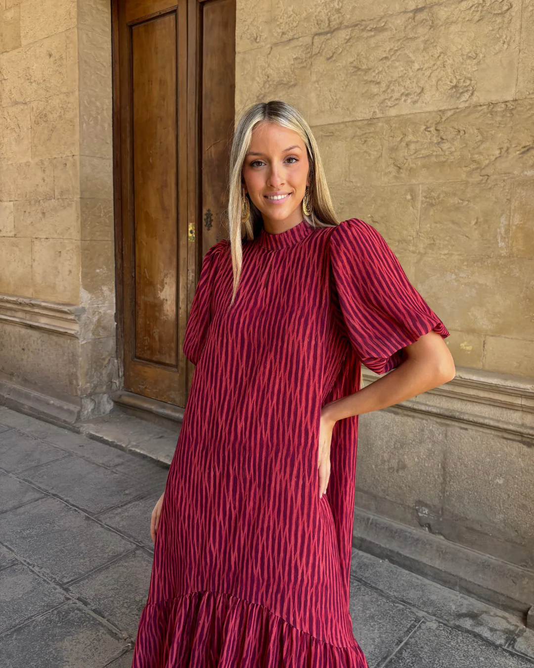 Vestido Galliano granate - Image 8