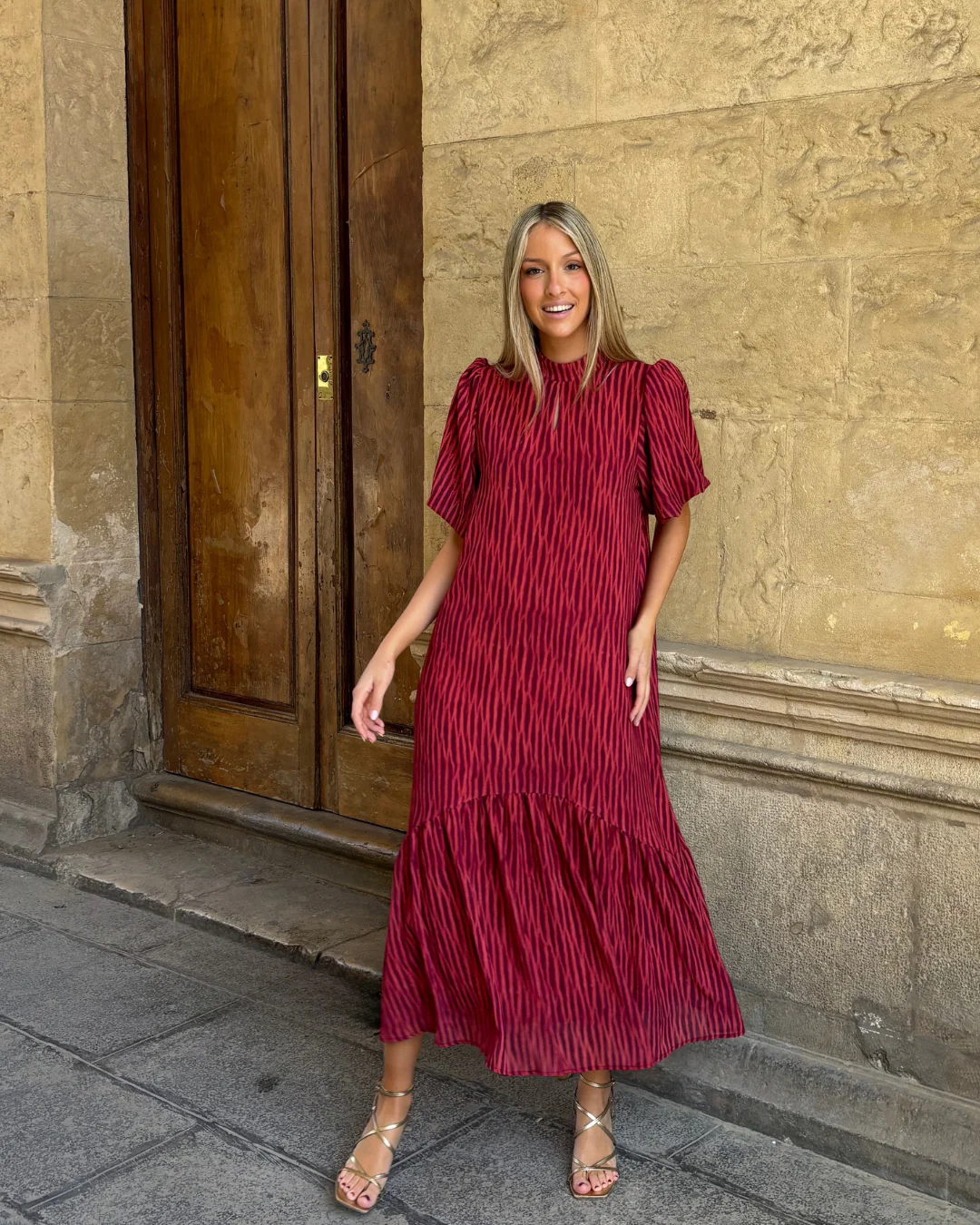 Vestido Galliano granate - Image 9