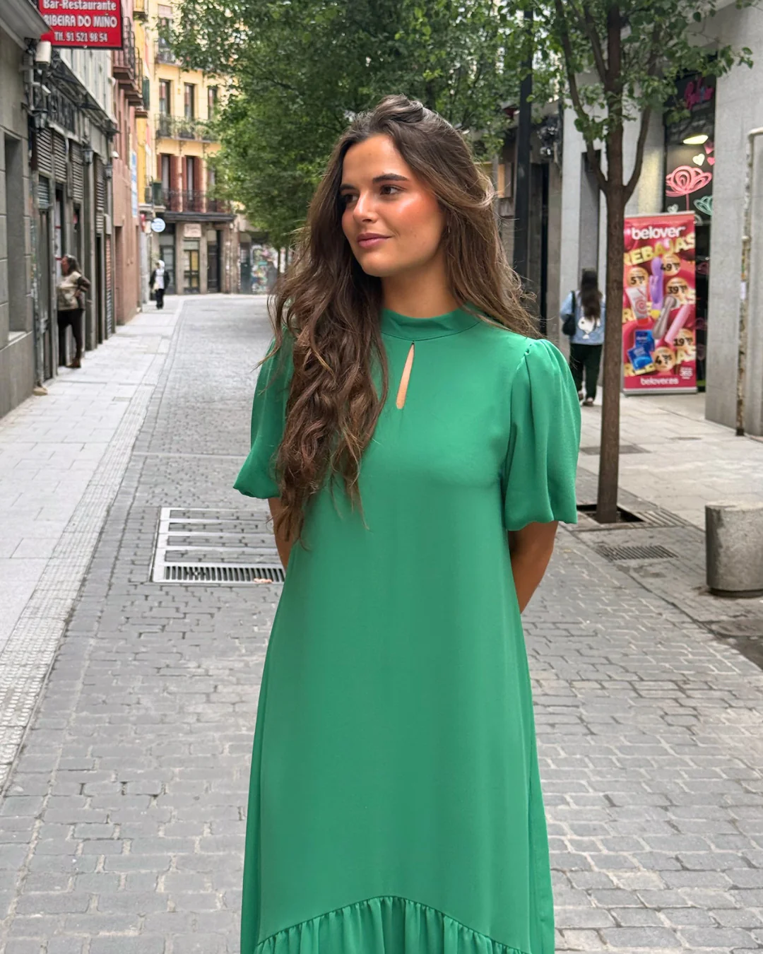 Vestido Galliano verde - Image 2