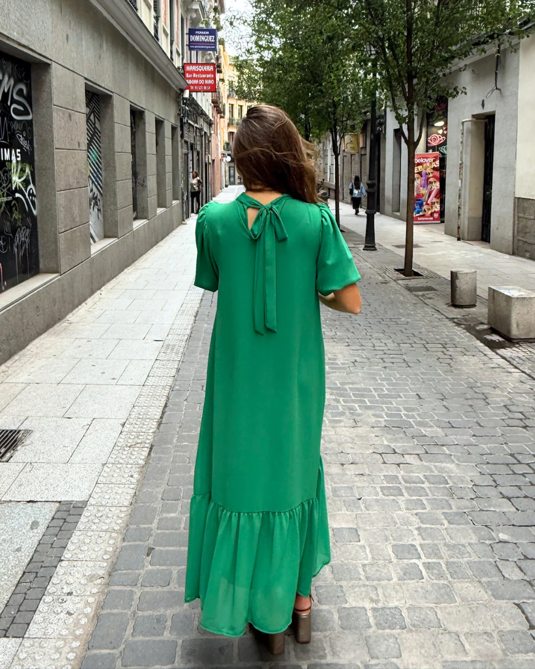 Vestido Galliano verde - Image 3