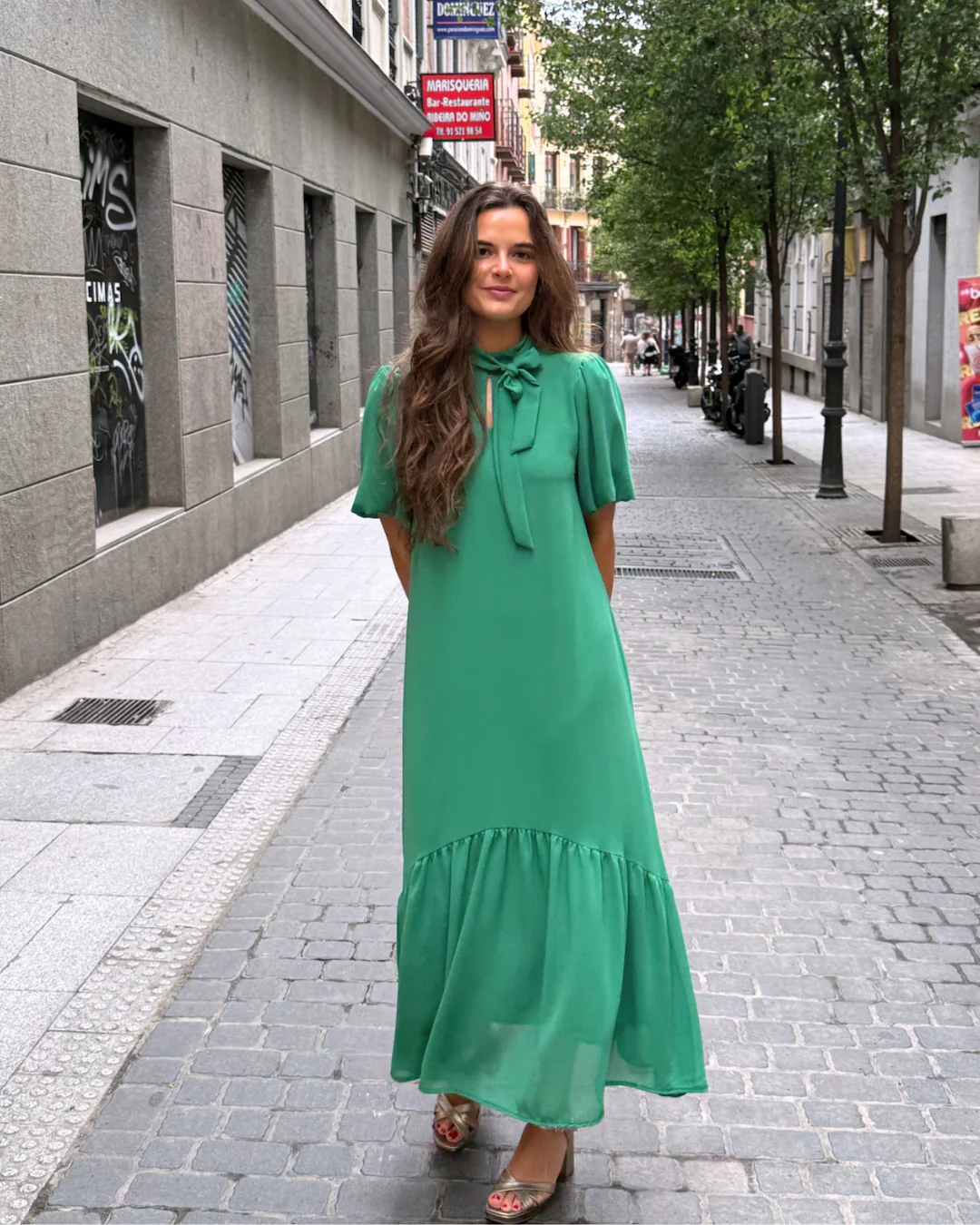 Vestido Galliano verde - Image 4