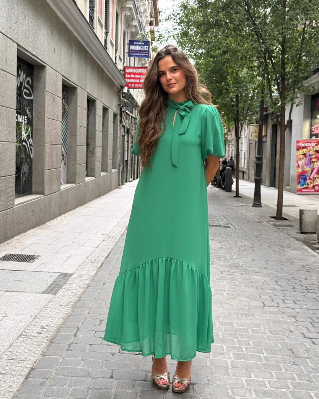 Vestido Galliano verde - Image 5