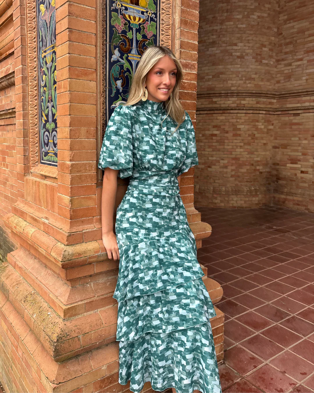 Vestido Híspalis turquesa - Image 10