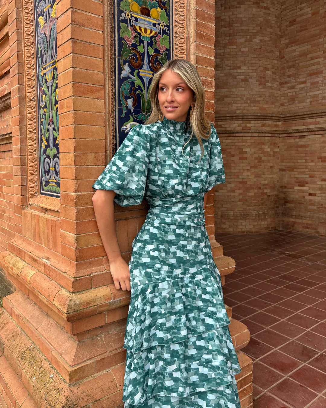 Vestido Híspalis turquesa - Image 16
