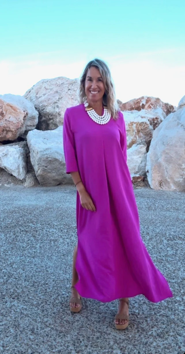 Vestido Laura buganvilla - Image 3