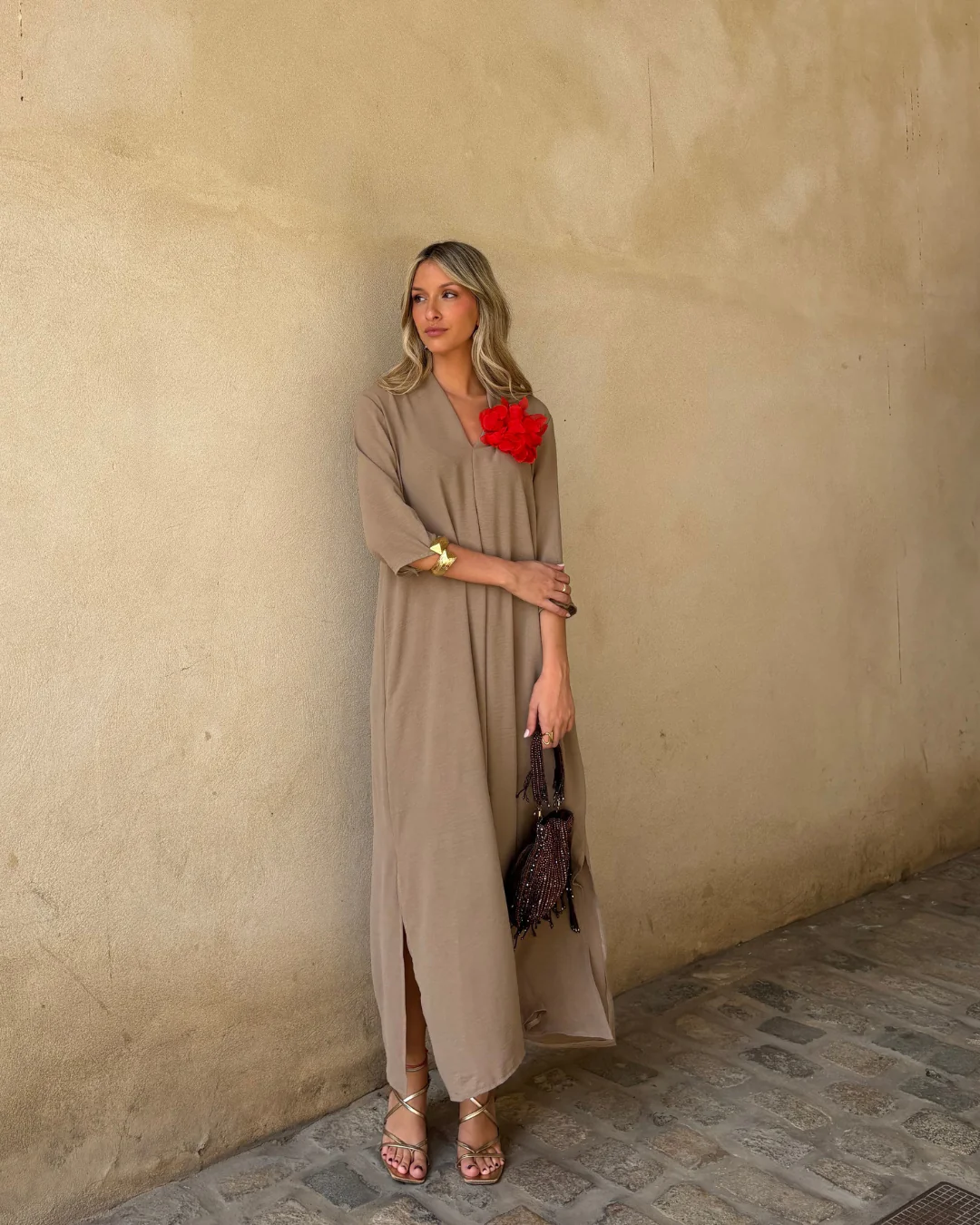 Vestido Laura taupe - Image 11
