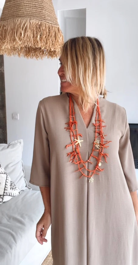 Vestido Laura taupe - Image 17
