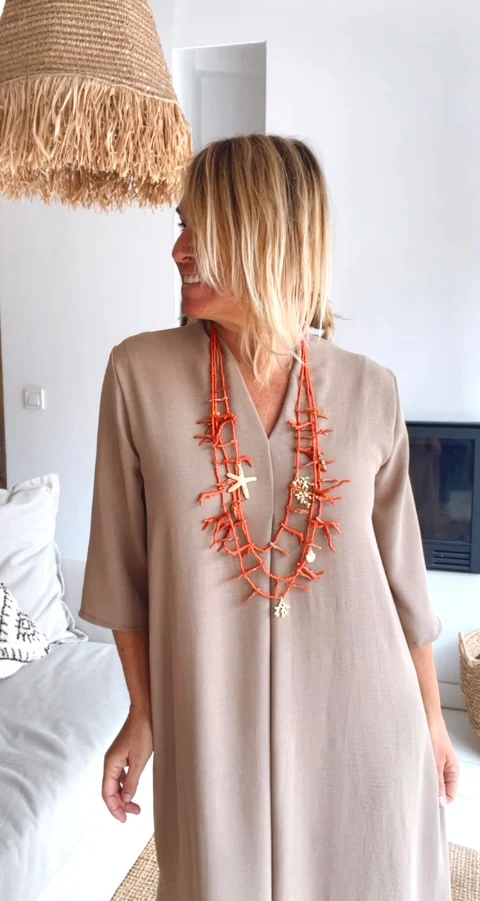 Vestido Laura taupe - Image 21