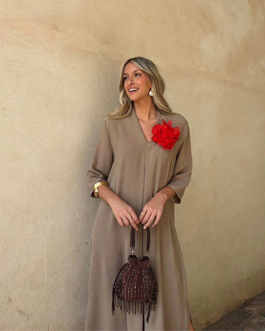 Vestido Laura taupe - Image 9