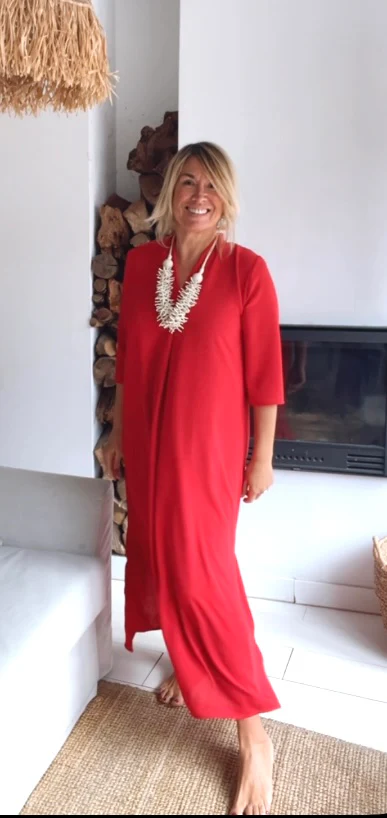 Vestido Laura rojo - Image 10