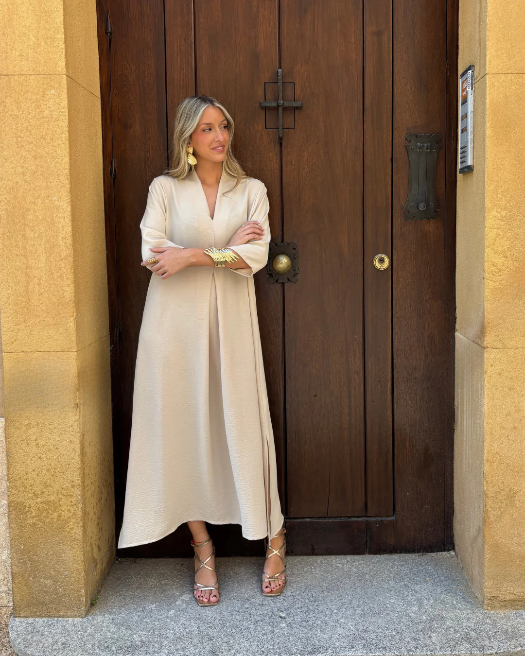 Vestido Laura beige - Image 5