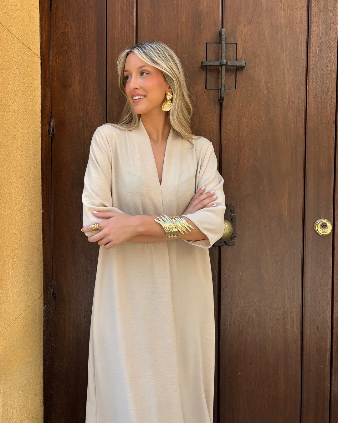 Vestido Laura beige - Image 7