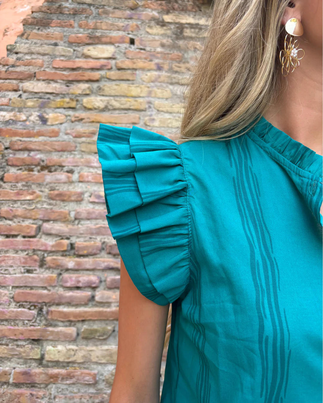 Vestido Palermo turquesa - Image 5