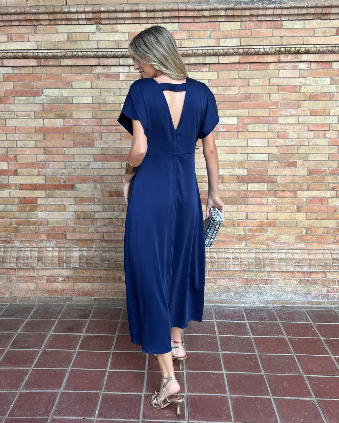 Vestido Pienza marino - Image 4