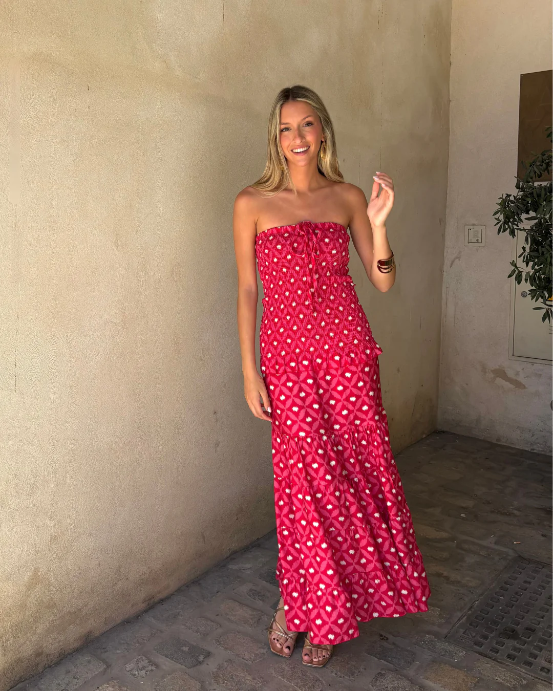 Vestido Rocío burdeos - Image 8