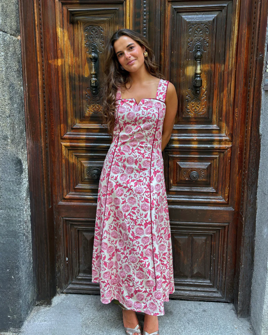Vestido Salvia granate